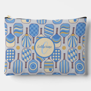 Bolsito Accesorio Grande Balas de baloncesto azul con monograma