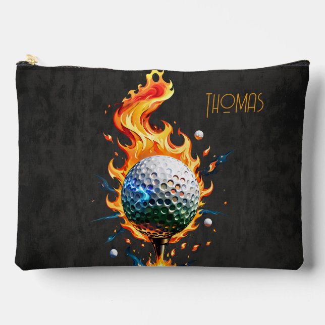 Bolsito Accesorio Grande Baloncesto de golf blanco brillante (Anverso)