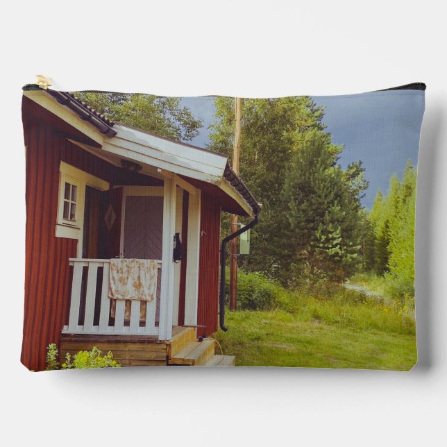 Bolsito Accesorio Grande Bandana de cabaña rusa sueca (Anverso)