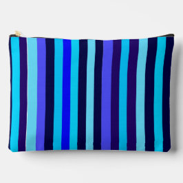 Bolsito Accesorio Grande Bandas de tonos múltiples azules