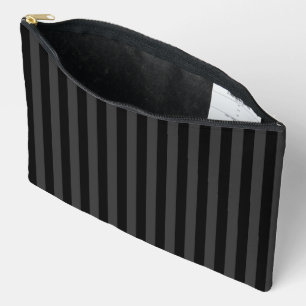 Bolsito Accesorio Grande Bandas verticales Elagnat Black & Smoky Black