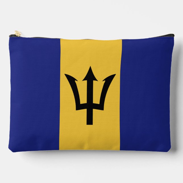Bolsito Accesorio Grande Bandera de Barbados (Anverso)
