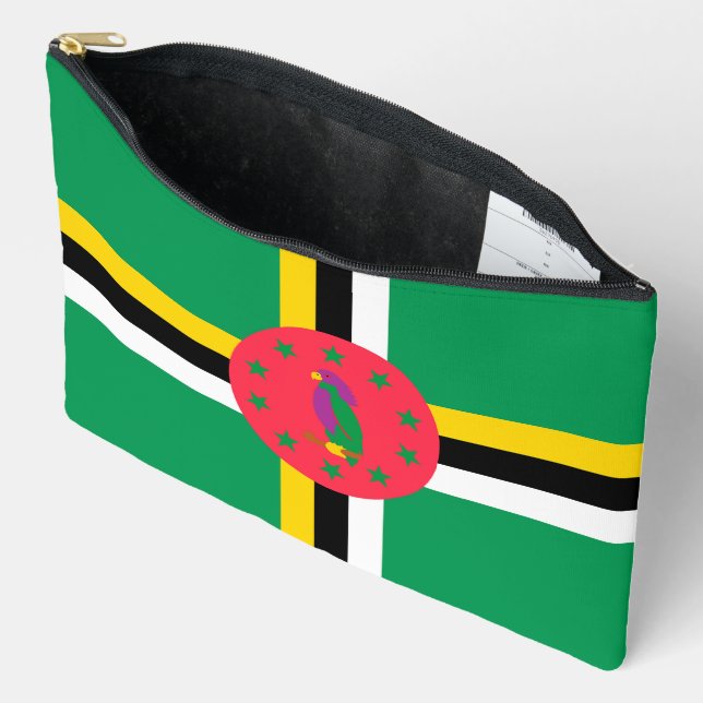 Bolsito Accesorio Grande Bandera de Dominica (Abierto)