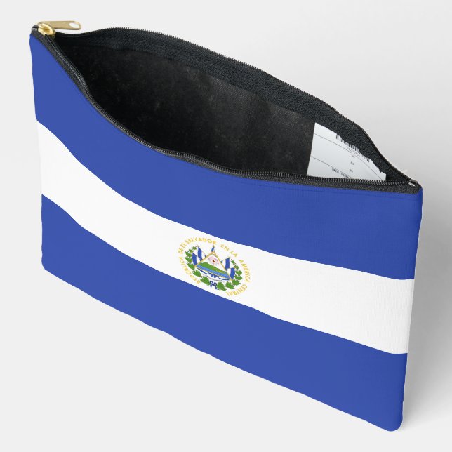 Bolsito Accesorio Grande Bandera de El Salvador (Abierto)