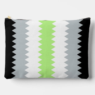 Bolsito Accesorio Grande Bandera de orgullo Agender abstracto Boho ZigZag G