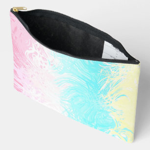 Bolsito Accesorio Grande Bandera de orgullo Genderflux abstracta boho swirl