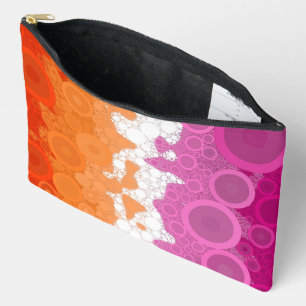 Bolsito Accesorio Grande Bandera de orgullo lésbico abstracta bohemia groov