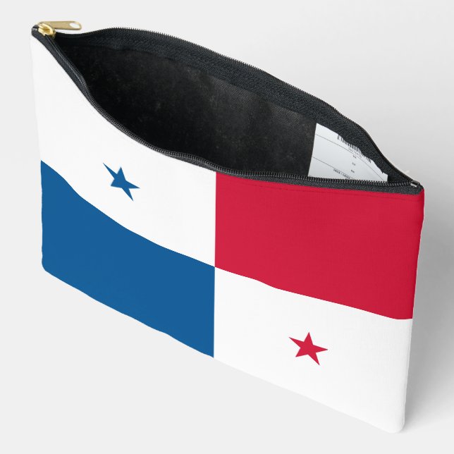 Bolsito Accesorio Grande Bandera de Panamá (Abierto)