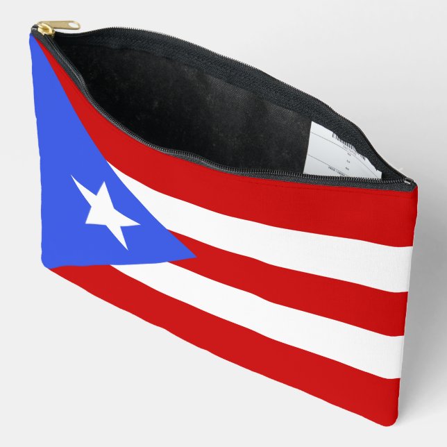 Bolsito Accesorio Grande Bandera de Puerto Rico (Abierto)