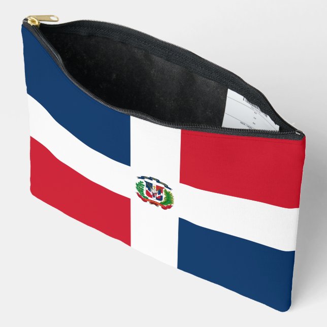 Bolsito Accesorio Grande Bandera de República Dominicana (Abierto)