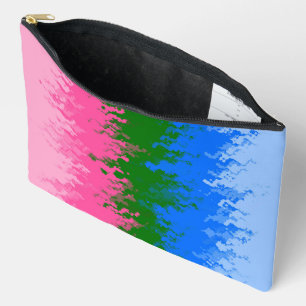Bolsito Accesorio Grande Bandera del Orgullo Omniromántico Abstracto Trippy