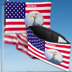 Bolsito Accesorio Grande Bandera Y Águila Estadounidenses