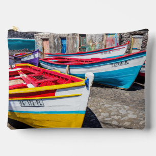 Bolsito Accesorio Grande Barcos de pesca de colores, Cabo Verde
