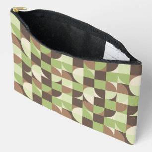 Bolsito Accesorio Grande Bauhaus Mid Century Moderno Leaf and Tree Retro