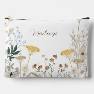 Bolsito Accesorio Grande Beach Mountain Golf Travel Floral Vintage