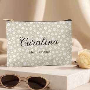Bolsito Accesorio Grande Beis Confetti Flowers