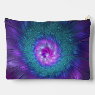 Bolsito Accesorio Grande Belleza floral abstracta arte fractal colorido Flo