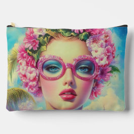 Bolsito Accesorio Grande Belleza tropical retro