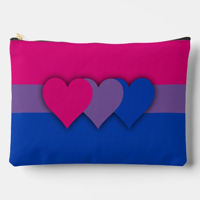 Bolsito Accesorio Grande Bisexuality flag  (Anverso)