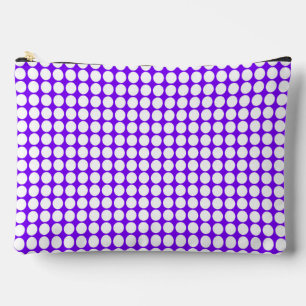 Bolsito Accesorio Grande Blanco Morado Lunares Grande