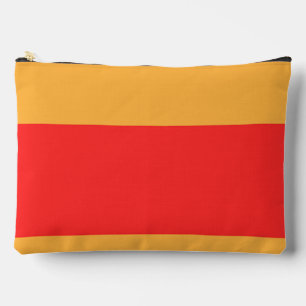 Bolsito Accesorio Grande Bloque de color rojo dorado