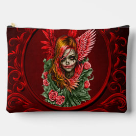 Bolsito Accesorio Grande Blossom gótico, el ángel de los rosas.