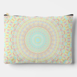 Bolsito Accesorio Grande Boho Hippie Trippy Groovy Colorful Pastel Mandala