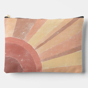Bolsito Accesorio Grande Boho Sunrise Zipper Pouch