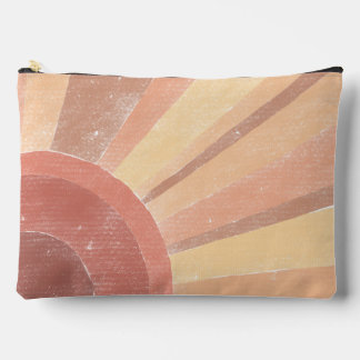 Bolsito Accesorio Grande Boho Sunrise Zipper Pouch
