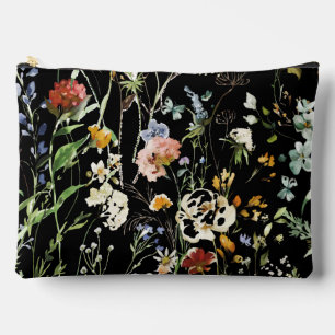 Bolsito Accesorio Grande Boho Wildflower Acuarela Primavera Flor