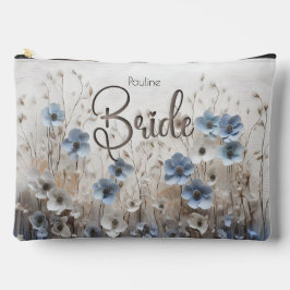 Bolsito Accesorio Grande Bonito Blue/White Flower Garden Bried