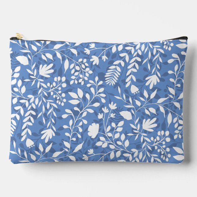 Bolsito Accesorio Grande Bonito De Foliage Encantada Patrón Jardín Floral (Anverso)