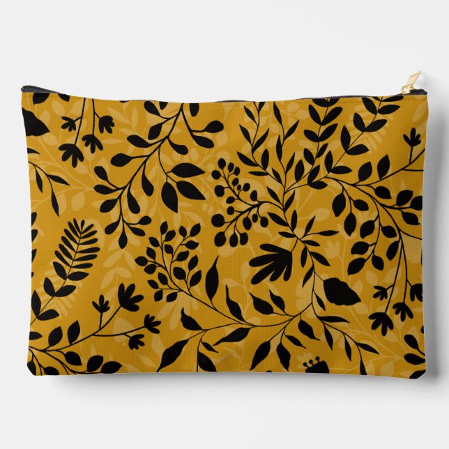 Bolsito Accesorio Grande Bonito De Foliage Encantada Patrón Jardín Floral (Reverso )