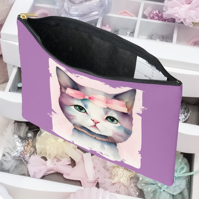 Bolsito Accesorio Grande Bonito Kitty Con Bow Rosa (Subido por el creador)