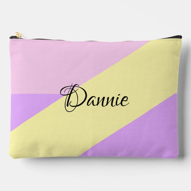 Bolsito Accesorio Grande Bonito Pastel Girly Spring Personalizado (Anverso)