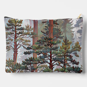 Bolsito Accesorio Grande Bosque majestuoso de pinos – Obra de arte serena d