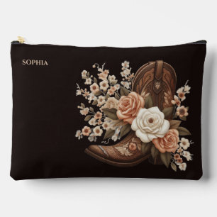 Bolsito Accesorio Grande Bota vaquera country y flores