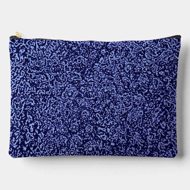 Bolsito Accesorio Grande Botanical Pattern in Blue 1 (Anverso)