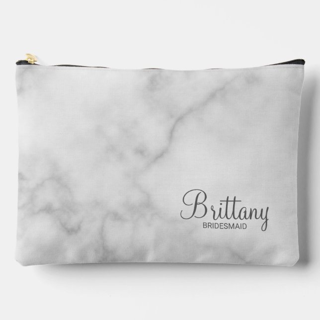 Bolsito Accesorio Grande Bridesmaid personalizada de escritura moderna (Anverso)