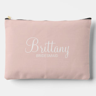 Bolsito Accesorio Grande Bridesmaid personalizada de escritura moderna