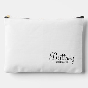 Bolsito Accesorio Grande Bridesmaid personalizada de escritura moderna