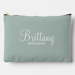 Bolsito Accesorio Grande Bridesmaid personalizada de escritura moderna