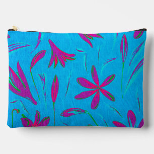 Bolsito Accesorio Grande Brisa Flor de Turquesa