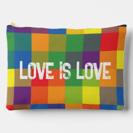 Bolsito Accesorio Grande Búfalo arcoiris Check Orgullo de color grande