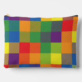 Bolsito Accesorio Grande Búfalo arcoiris Check Orgullo de color grande