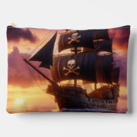 Buque pirata al amanecer