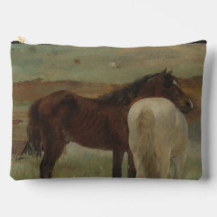 Bolsito Accesorio Grande Caballos en una pradera, pintura al petróleo, Edga