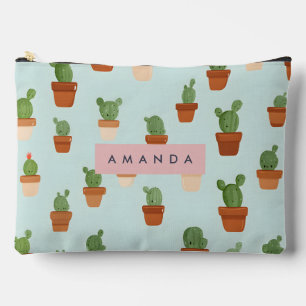 Bolsito Accesorio Grande Cactus personalizado con ollas de terracota