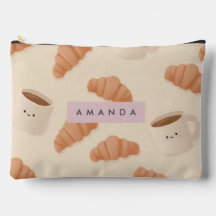 Café croissant Cute Pastel personalizado