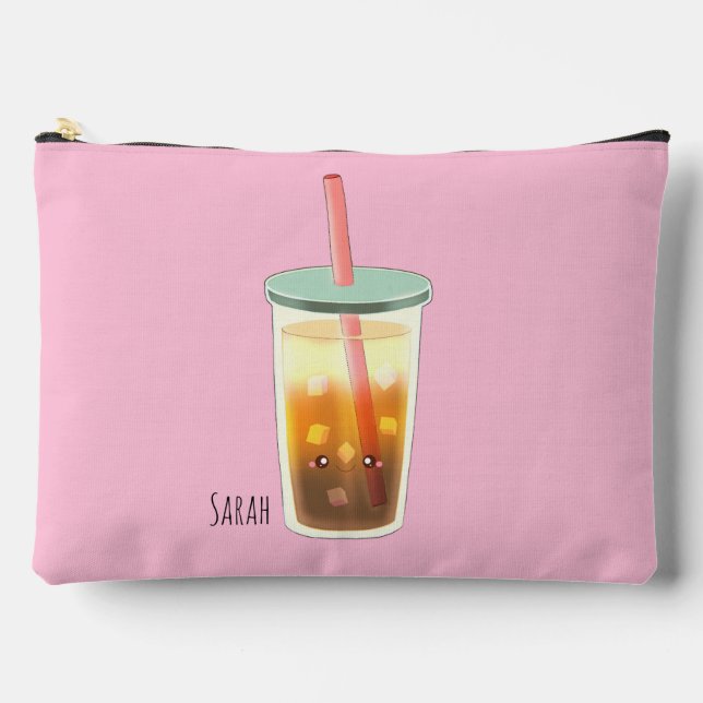 Bolsito Accesorio Grande Café Helado De Caramelo Con Espuma De Crema (Anverso)